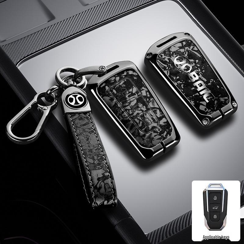 BAIC Car Key Case for BJ20/X7/EU7/EU5 – Premium Metal Protective Hanging Bag for Men