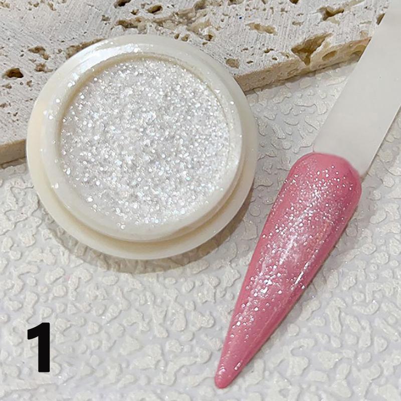 

1 коробка блестящих волшебных зеркальных блесток для ногтей, сверкающих зеркальных блесток, гиперфлэш-блесток для ногтей, украшения для ногтей своими руками