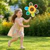 Colorful Windmill Ornaments for Garden and Yard, Decorative Double Layer Pinwheel Spinner for Kids, Outdoor Reflective Pinwheels for Patio Lawn