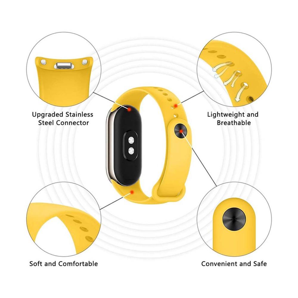 2025 Für Mi Band 9 8 Silikonarmband Armband+Schutzhülle Smartwatch Armband Fitness-Armband Ersatzzubehör