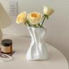 Jar Resin Molds Pleated Pocket Shaped Silicone Vase Moulds Elegant Storage Bottle Mold Container Mould for DIY Flowerpot
