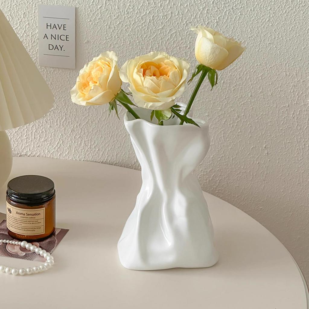 Jar Resin Molds Pleated Pocket Shaped Silicone Vase Moulds Elegant Storage Bottle Mold Container Mould for DIY Flowerpot