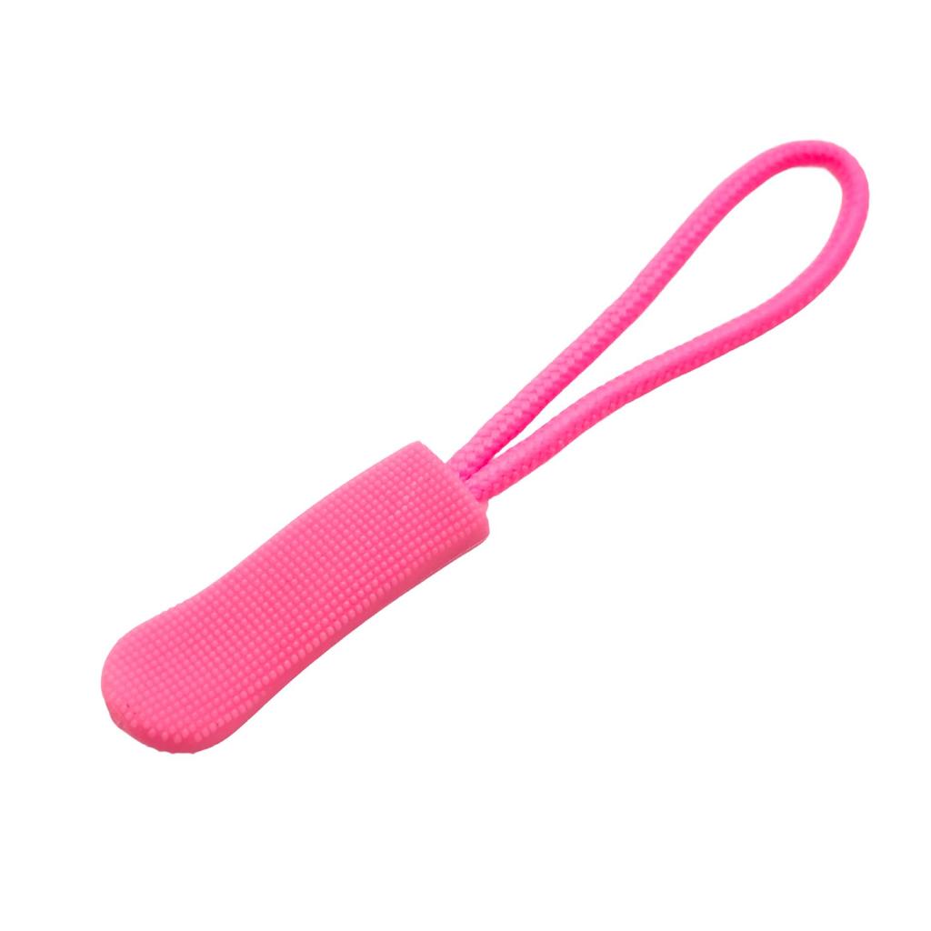 Colored PVC Zipper Pull Rope with Removable Drawstring and Rubber Pull Tab for Bags and Luggage