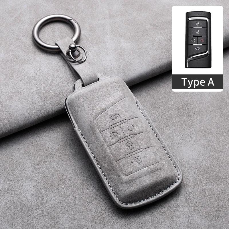 Leather Car Remote Key Case Cover for GAC Trumpchi GS4 GM8 GA3 GA6 SGS7 GA4 GS5 GS3 Legend GS8 Keychain Accessories
