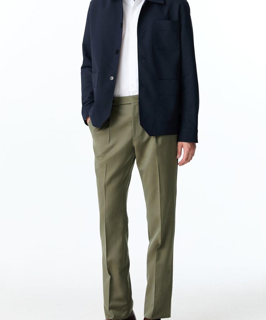 Man On The Boon Patch Pocket Shirt-Style Blouson Jacket_Navy 4714109004