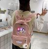 Anime K-Pop Printed Waterproof Backpack Student Teenager Bookbag for Boy Girl Bookbag Schoolbag Women Large Capacity Travel Bag Kid Gift Mochila