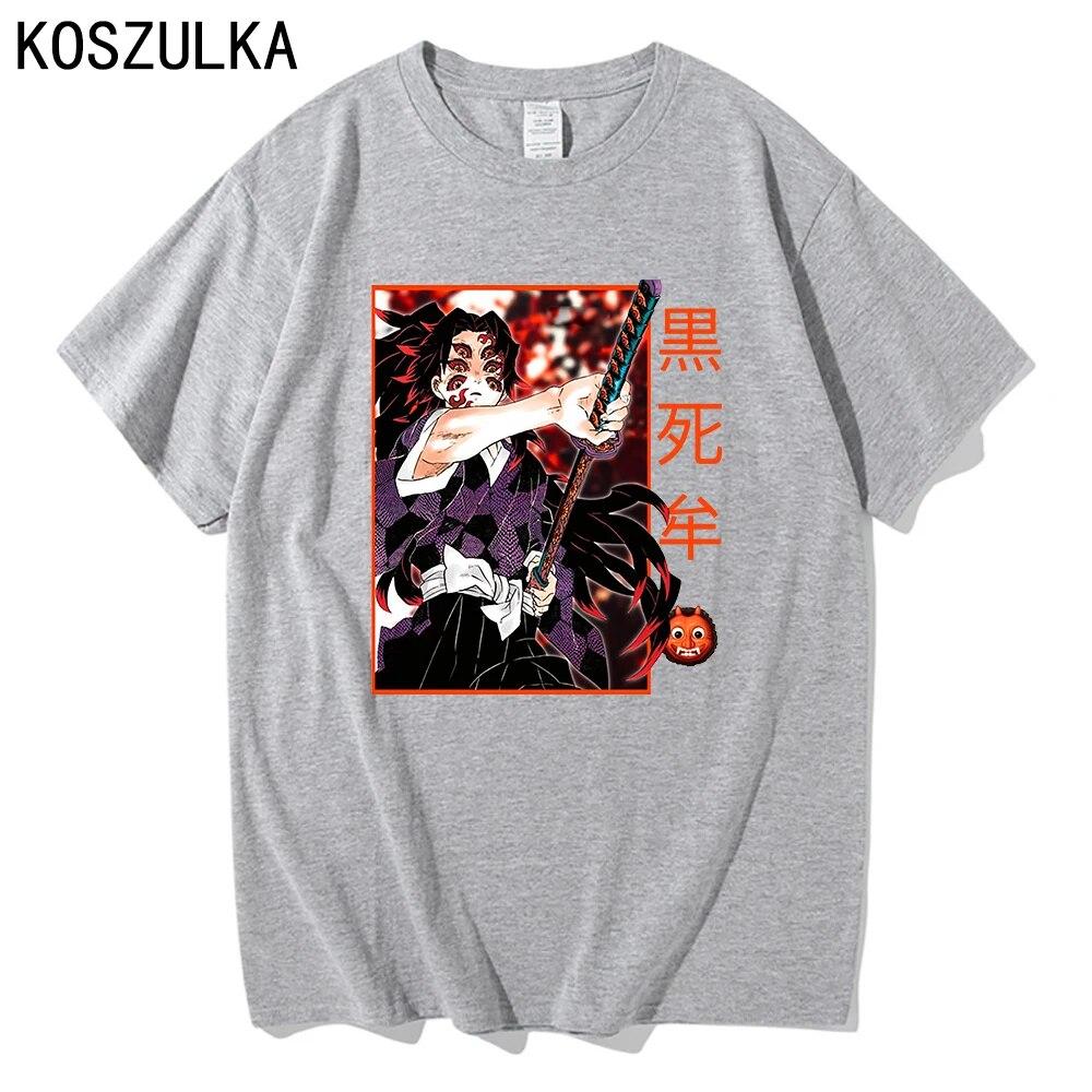 Demon Slayer Muichiro Tokito T-shirt Cotton Tee Shirt Summer T Shirts Kokushibo Clothes Sudaderas Unisex/women Hip Hop Sweatshirts Unisex
