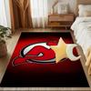 New Devils Logo Floor Mat for Living Room, Game Rooms, Office, Bedroom, Office Floor Mat Playful Design, Christmas Fan Gifts