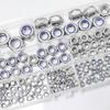 180Pcs Nylon Lock Nut Set DIN985 Lenny Metal Lock Nut Box M3M4M5M6-M12
