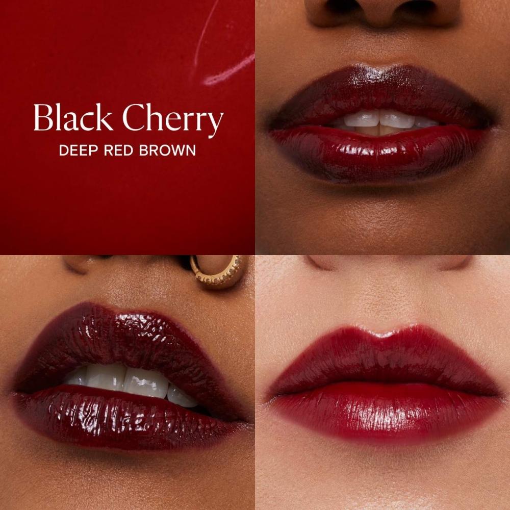 Kulfi Lassi Lips Staining Long Lasting Moisturizing Lip Oil 0.14 Oz Black Cherry Deep Red Brown