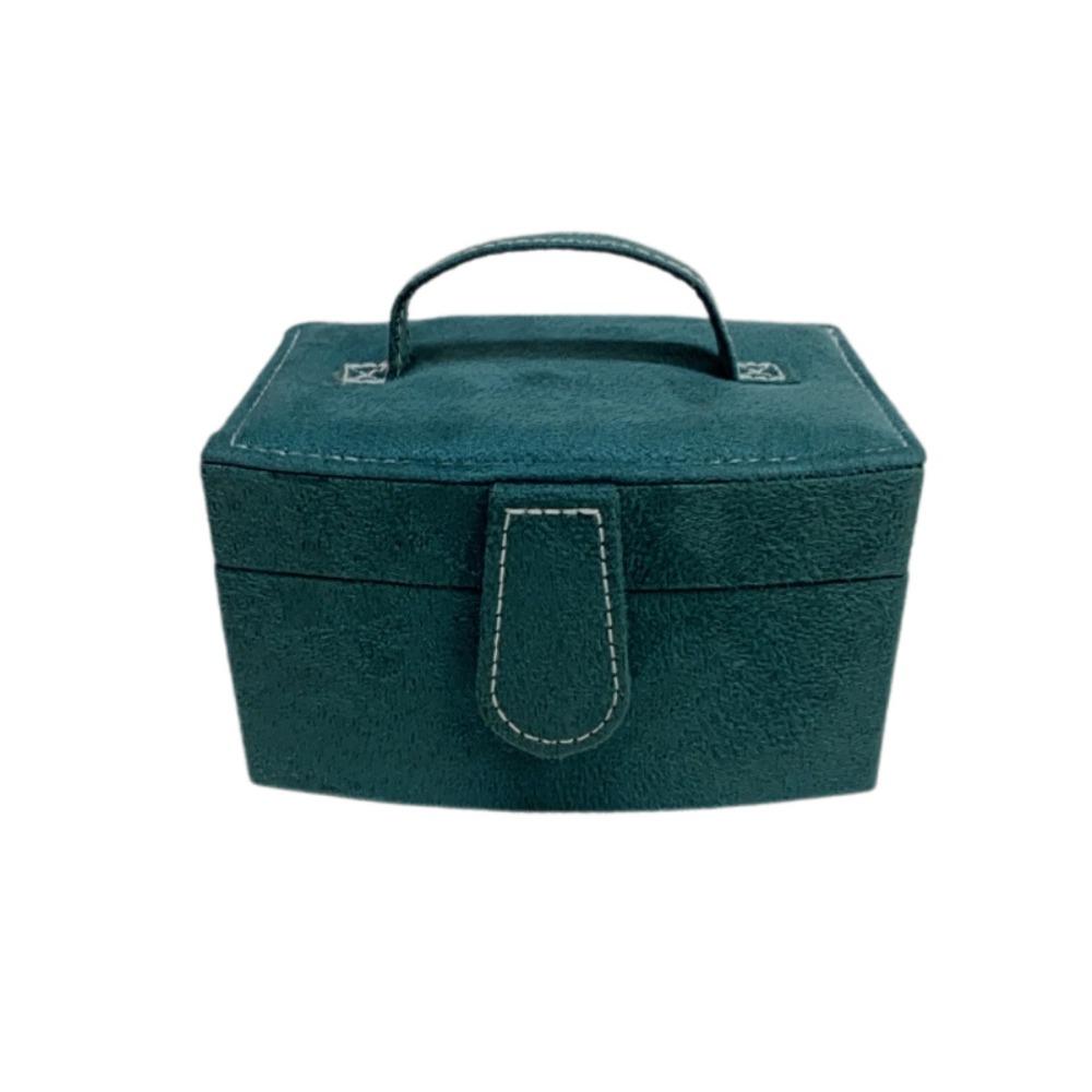 Dustproof Portable Travel Organizer Box Jewelry Display Case for Displaying Beads And Crafts зелёный