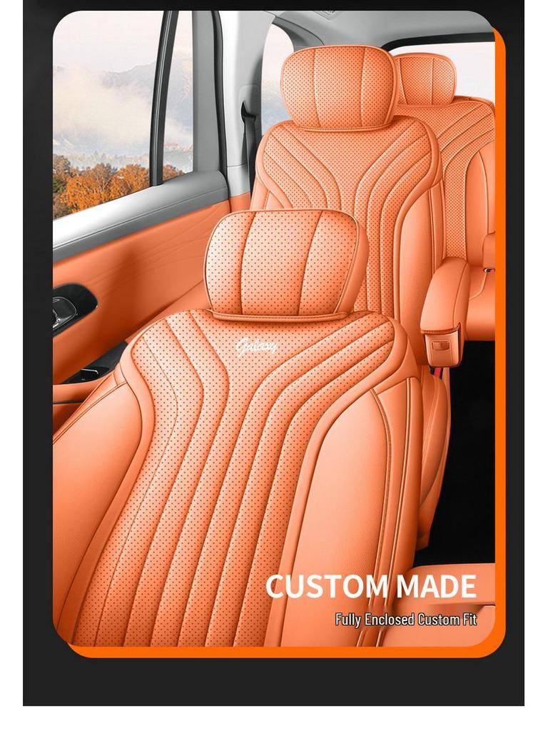 Galaxy M9 Seat Cushion & Full Coverage Cover - Fits 25 Models, Universal All-Season Car Interior Accessory