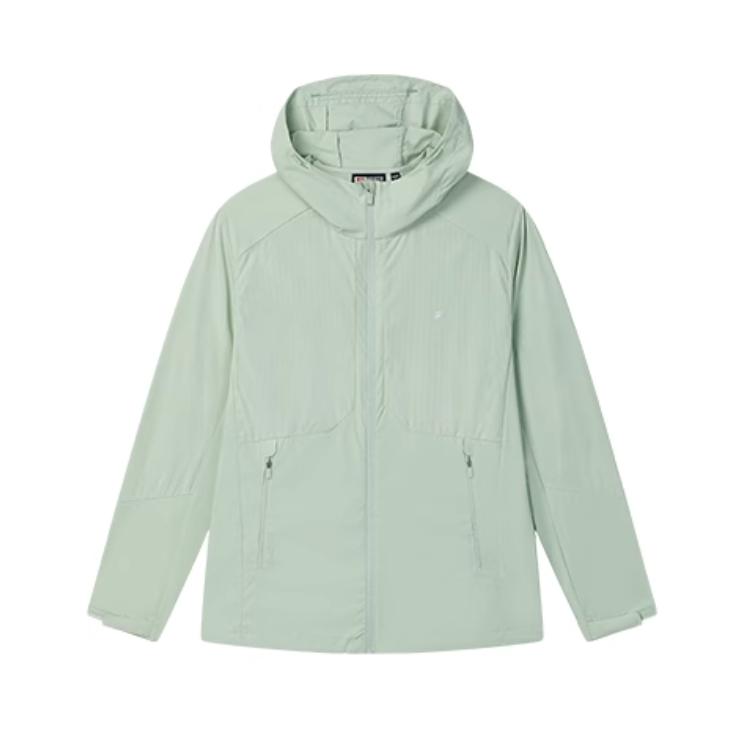 FILA White Comfortable Soft Casual Versatile Solid Color Jacket Men Jacket Gray Green F11M523701F-LG