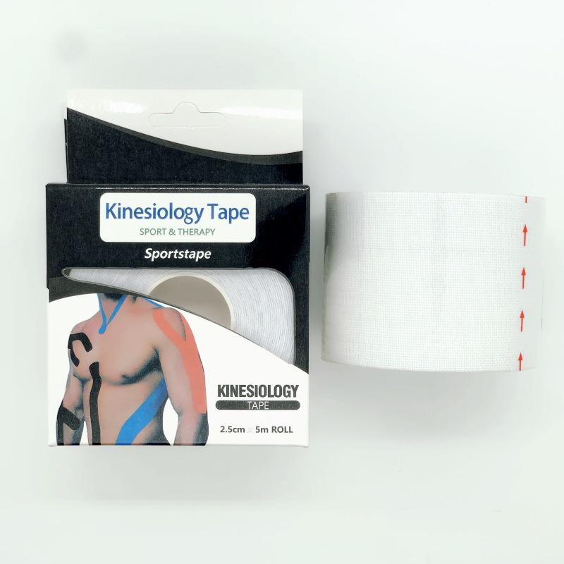 Pre-cut Elastic Muscle & Kinesiology Tape for Lifting, Sports, and Fitness - Includes Knee Pads for Basketball