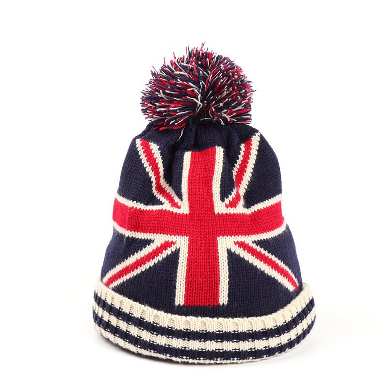 Star Pattern Knit Hat For Winter Warmth And Windproof Protection