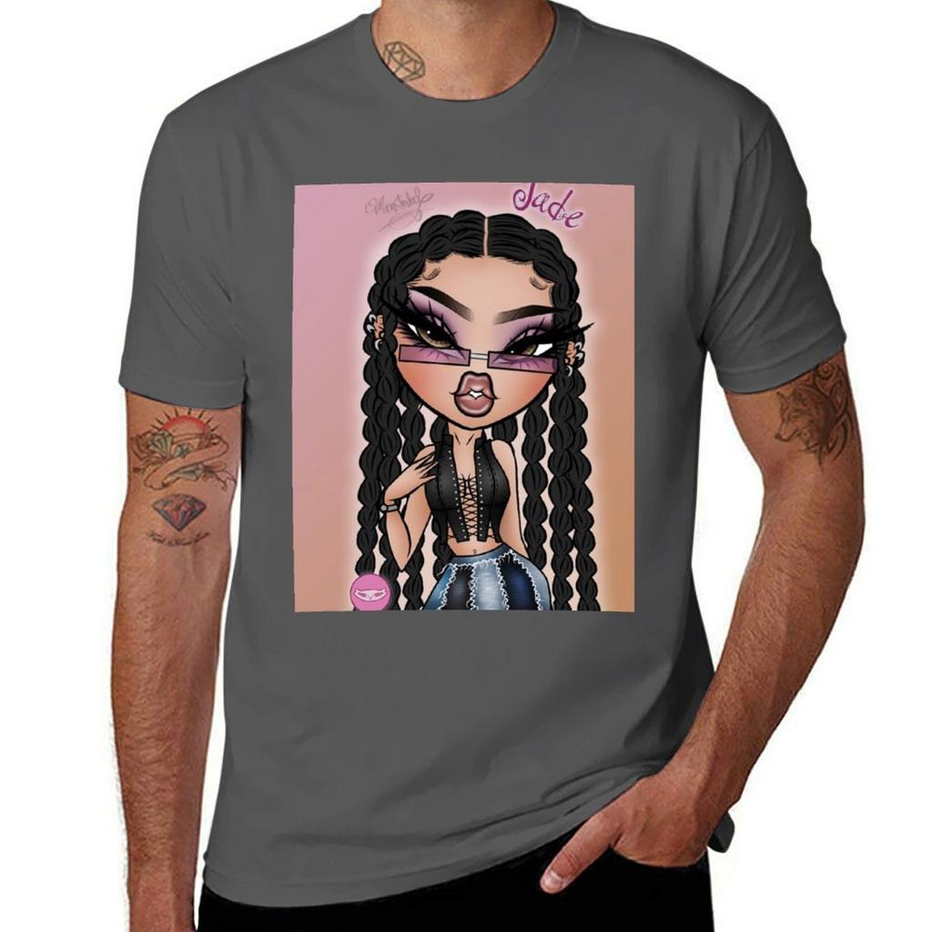 Bratz Strut It Jade Drawing By Monsterlool Tshirt Big And Tall Solid Color Tshirt