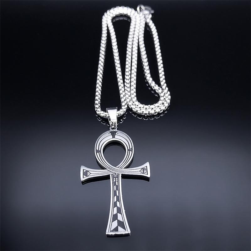 Ankh Cross Necklace - Ancient Egypt Inspired Men's Hip Hop Jewelry, Perfect Christmas Gift