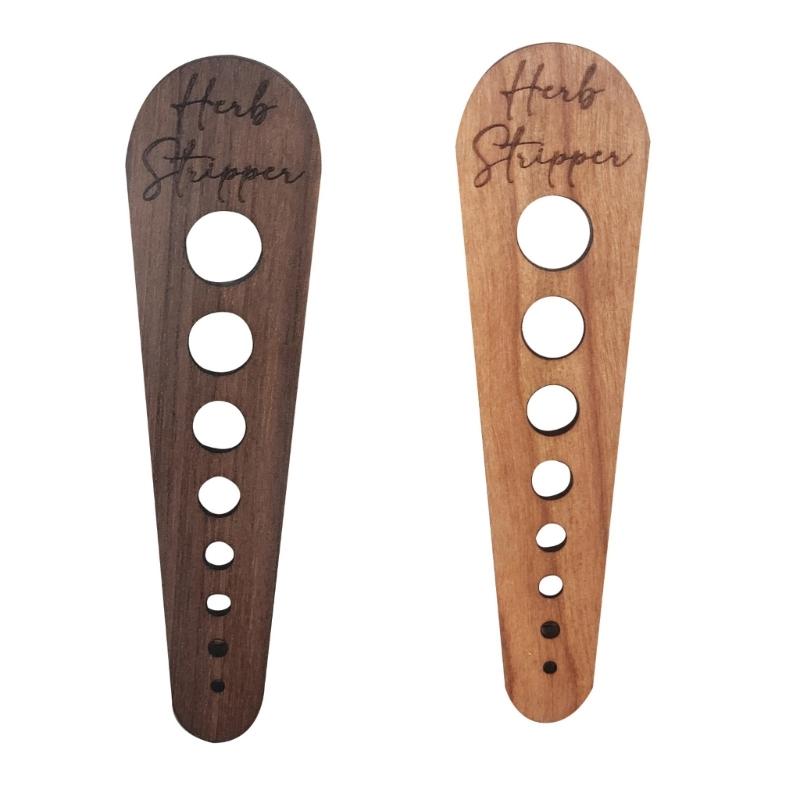 Holz-Gemüseblattentferner Effizientes Werkzeug zum Entfernen von Blattgemüse Ergonomischer Griff Gadget Küchenzubehör