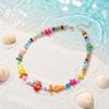 Handmade Bohemian Shell Necklace Colorful Ceramic Ocean Series Necklace  For Women