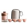 with tea strainer Travel Ceramic Teapots Chinese Style Mini Tea Cup Set  Teas Brewing Utensils