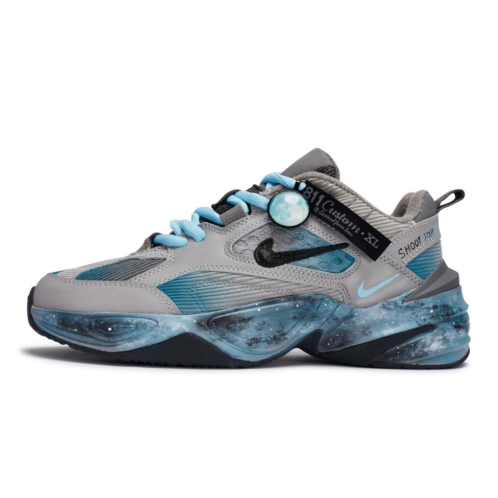 Nike M2K Tekno SP 811 Manufacturing, Insomnia Blue, Special Shoe Box Abrasion Resistant Low top Chunky Sneakers Unisex BV0074-001(Team80-S-BOX)