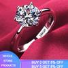 925 Sterling Silver Color Natural Zirconia Diamond Wedding Band White Gold Fashion Jewelry for Women