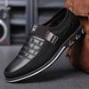 Plus Size Men's Vintage Color Block Slip on Loafers Comfortable Anti-Slip Rubber Sole Durable Walking Shoes