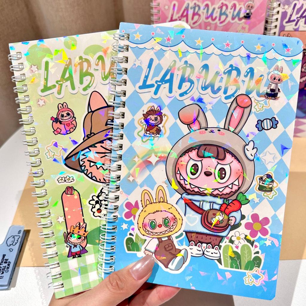 Cloth Laser Coil Book A5 High Value Flash Cover Horizontal Line Notebook Primary School Students Learning Stationery