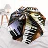 Piano Keys, Abstract Art Theme 8 Bone Hand Automatic Folding Umbrella, Compact and Portable Design, A Perfect Gift for Birthday, Christmas O