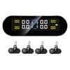 TPMS 4 Wheel Tyre Pressure Monitor Real-time Display TPMS Monitor Solar Power&USB Charge LCD Display Auto Security Alarm Device