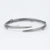 Korean S925 Silver Retro Vine Bracelet with Star Cross Pattern