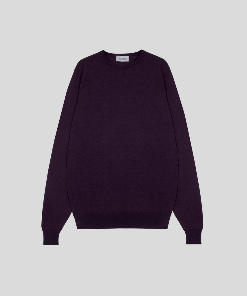 JOHN SMEDLEY Lundy Extra Fine Merino Wool Standard Fit Crew Neck Pullover Seasonal 10 Colors (A Type)