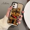yorkshire terrier dog puppy Phone Case for iPhone 11 12 13 14 Pro Max mini X XR XS SE 2020 6S 7 8 Plus Samsung S21 S22 shell