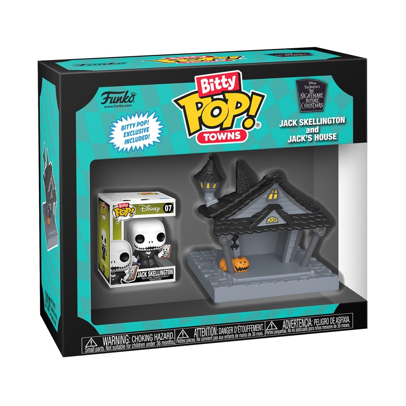 

Disney Кошмар перед Рождеством Джек Фигурка Funko Bitty Town ДЖЕК СКЕЛЛИНГТОН И ДОМ Disney Funko Pop! ДЖЕК С