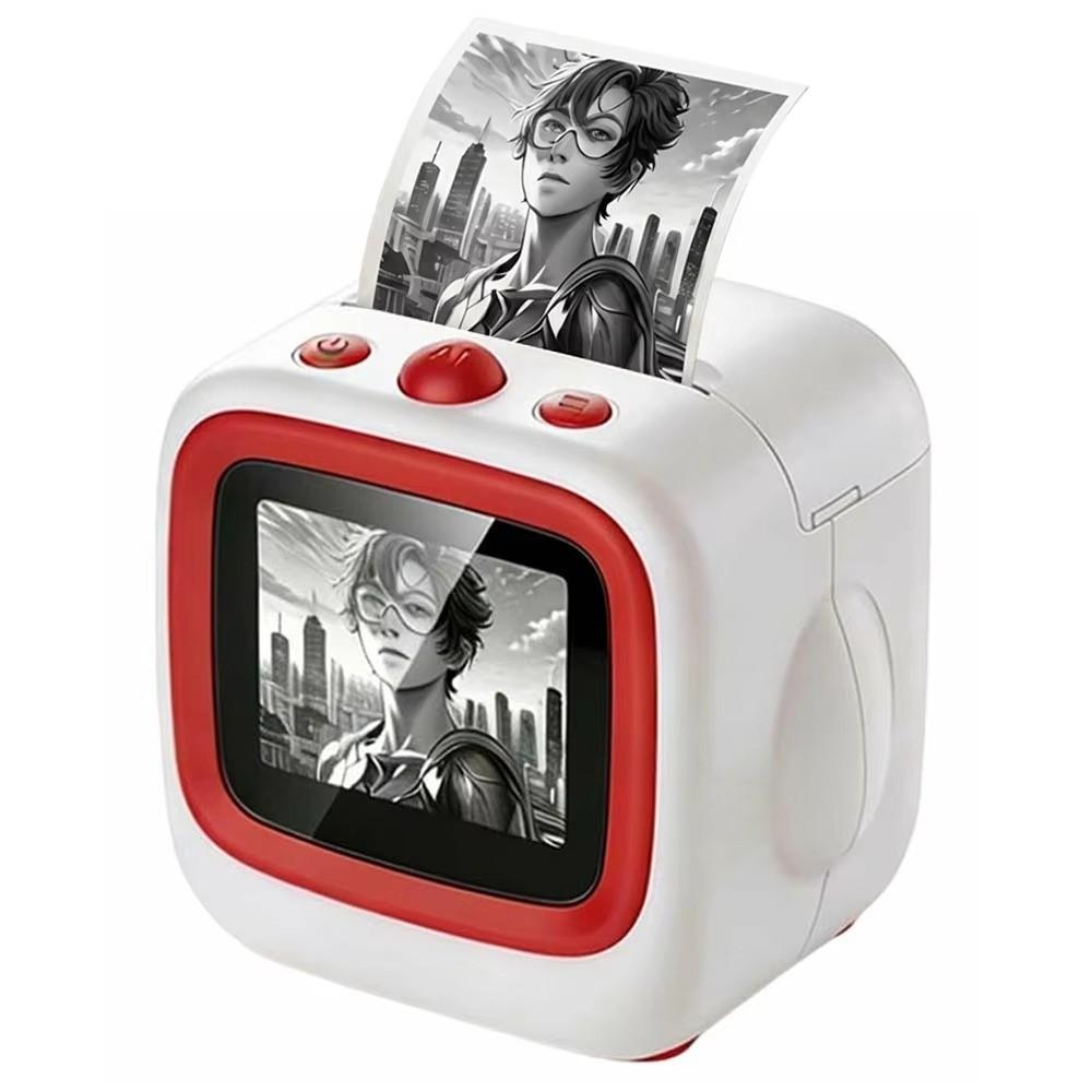 One Click Imaging Pocket Photo Printer 2.4inch HD Screen Thermal Sticker Maker  DIY Journaling