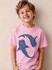 Spotted Whale Shark Kids Polyester T Shirt Boys Girls Parent Child Matching Short Sleeve Casual Breathable Family Daily Fashion Tee