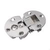 2 Pack Cabinet Hinges, Heavy Duty Hardware, Rounded Edge Folding Table Hinges for Sewing Machine