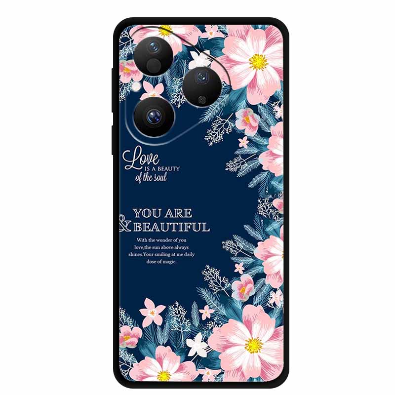Colorful Case For Huawei Pura 80 Case Cartoon Animal Silicone Black Soft Cover for Huawei Pura 80 Case Protective Bumper Pura80