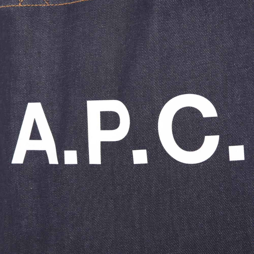 A.p.c. Axelle Denim Tote Bag M61444 Iak Dark Navy