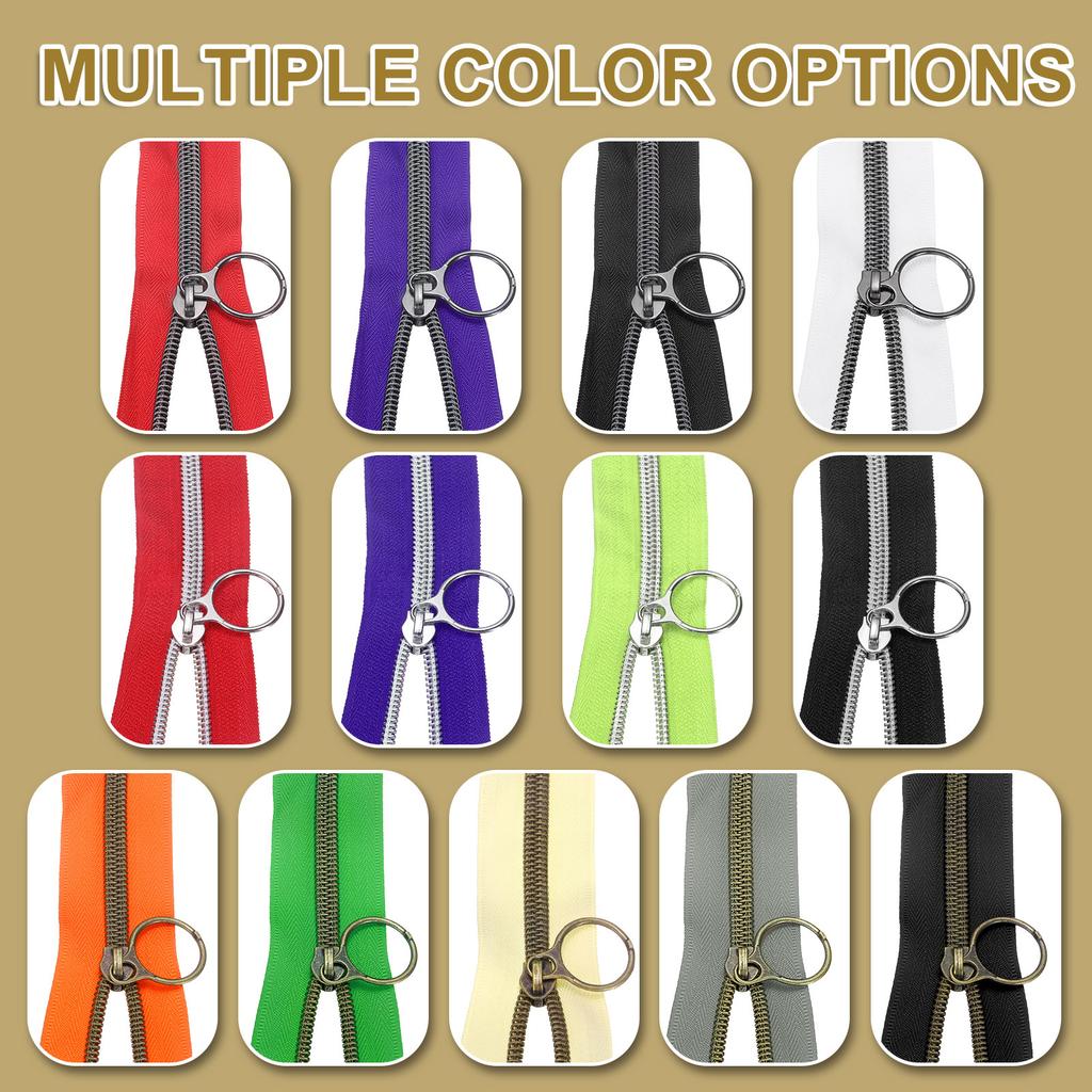 Zíperes de Bobina de Nylon Fechados Zíper de Bobina de Nylon Zíper de Bobina em Atacado com 20 Zíperes de Cor Grafite Deslizantes Para Costura DIY Roupas 10 Jardas