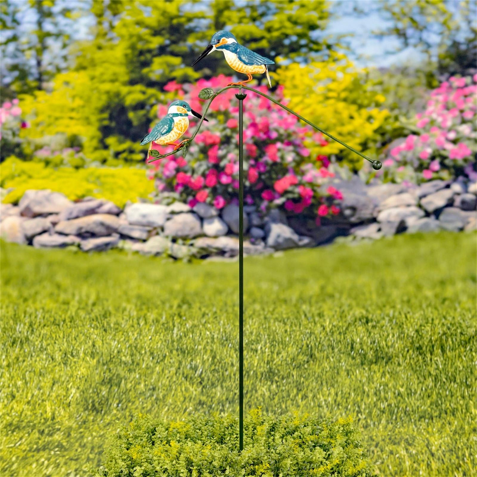 

Металлические садовые вращатели со стабилизирующей сваей, садовая ветряная мельница, цветочная ветряная мельница, уличная металлическая ветровая скульптура и ротаторы