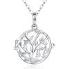 Pregnancy Bola Necklace Cage Tree of Life Pink Rhinestones
