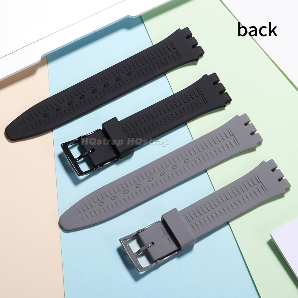 16mm 17mm 19mm 20mm Wasserdichtes Silikon-Uhrenarmband für Swatch Weiches Gummiarmband Buntes Armband Ersatz Uhrenzubehör