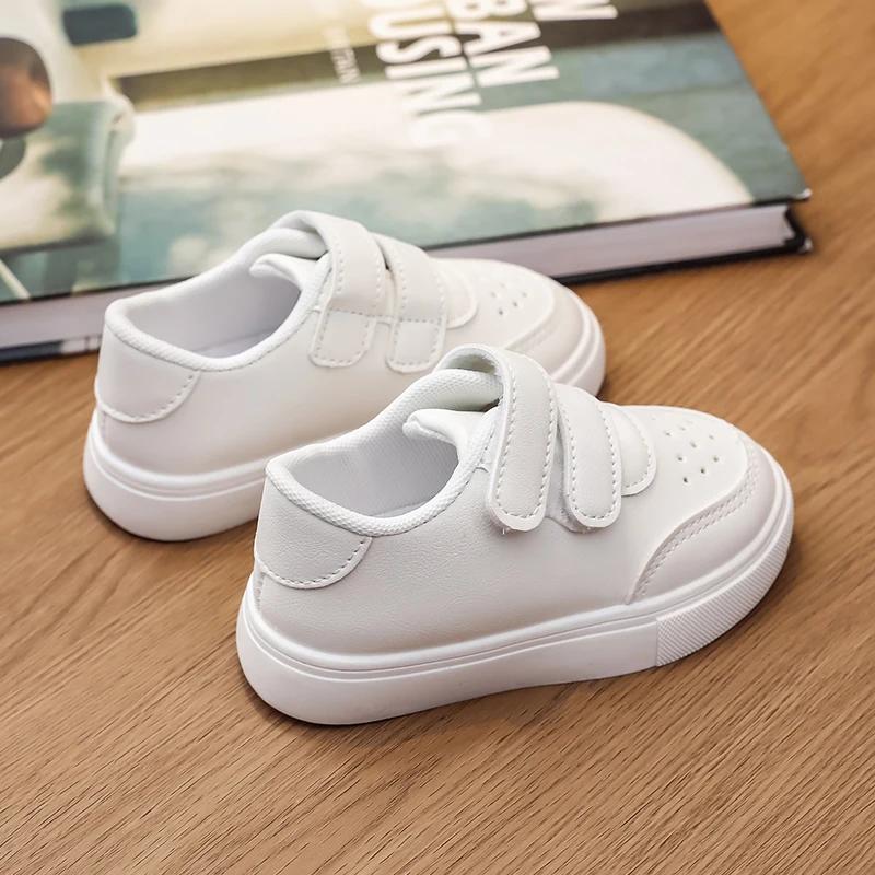 Kids Fashion Classic Sneakers White School Uniform Girls Sports Shoes Spring Autumn Simple Children's Boys Sneakers Fashion New
