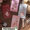 Exquisite Cute Cat/Rabbit/Bear Metal Bookmark Hollow Portable Reading Book Clip Pagination Mark Student
