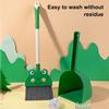 54cm Kids Broom and Dustpan Set Cleaning Brush Cartoon Animal Shape Toddler Broom Dustpan Set Children Cleaning Toy Accessories