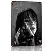 Billie Eilish Eilish Perfume Personalized D Textured Metal Poster Wall Art Tinplate Sign for Bar Accessories Home Decor Items