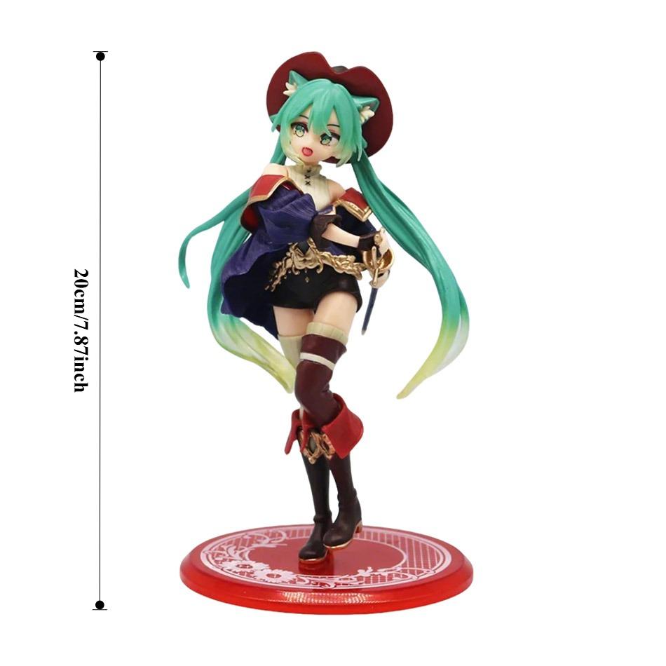 Anime Figure Cherry Blossoms Dress Action Figures Kawaii Swimsuit Vocaloid Pvc Collectible Model Toys Girl Gift