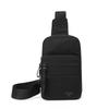Outdoor Multi-Compartment Men's Chest Bag Solid Color Crossbody Bag