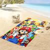 Super Bros Print Beach Towel, Large Soft Quick Dry Towel for Beach Camping Swimming